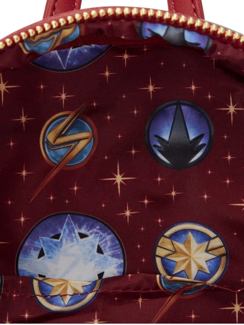 NWT Loungefly The Marvels Symbol Glow Mini Backpack ComicCon